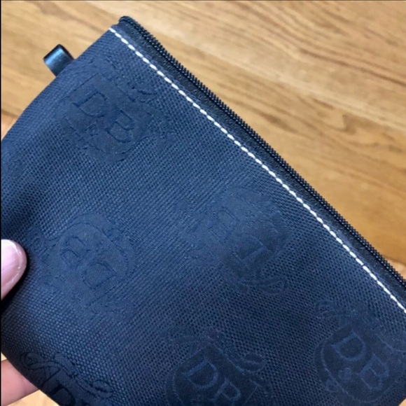 DOONEY & BOURKE | VINTAGE DB BLUE EAST WEST SIGNATURE COIN CARD PURSE SMALL - Picture 3 of 16